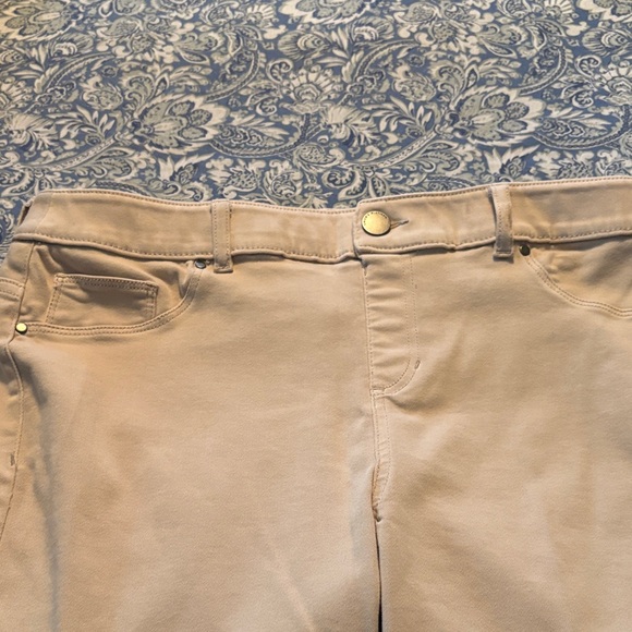 Chico's Platinum Beige Pants Chico sz1 - Picture 5 of 8